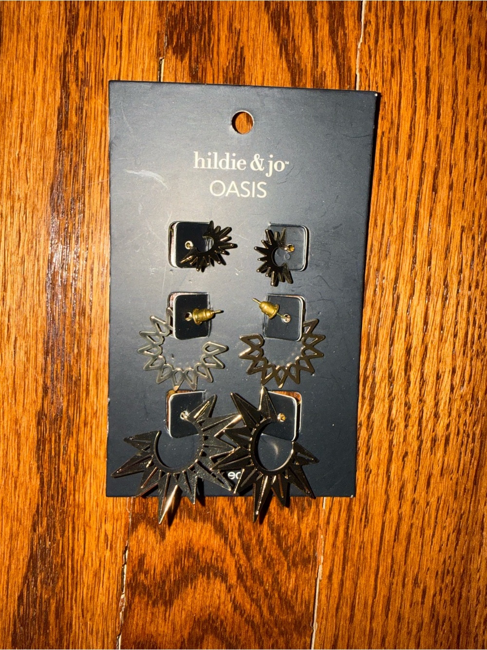 hildie & jo Oasis Gold Spike & Starburst Earring Set - 3 Pairs